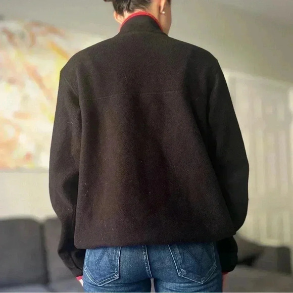 Patagonia Synchilla® Snap-T® Fleece Pullover - Black and Red - Size M - Picture 4 of 13